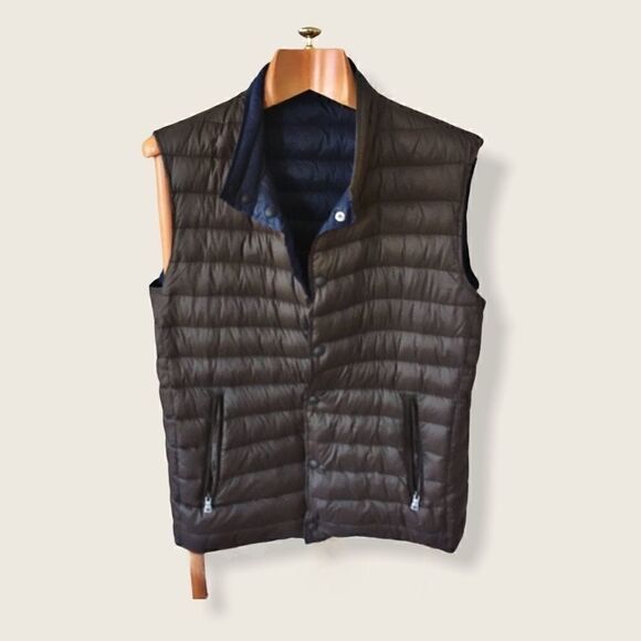 Hackett London Lightweight Luxury Down Reversible Vest/ Gilet XL - Picture 1 of 16